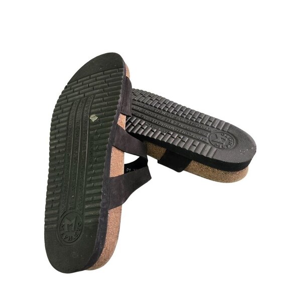 Mephisto Hannel Black Suede Comfort Support Sandals Size 40/10 - Picture 6 of 8